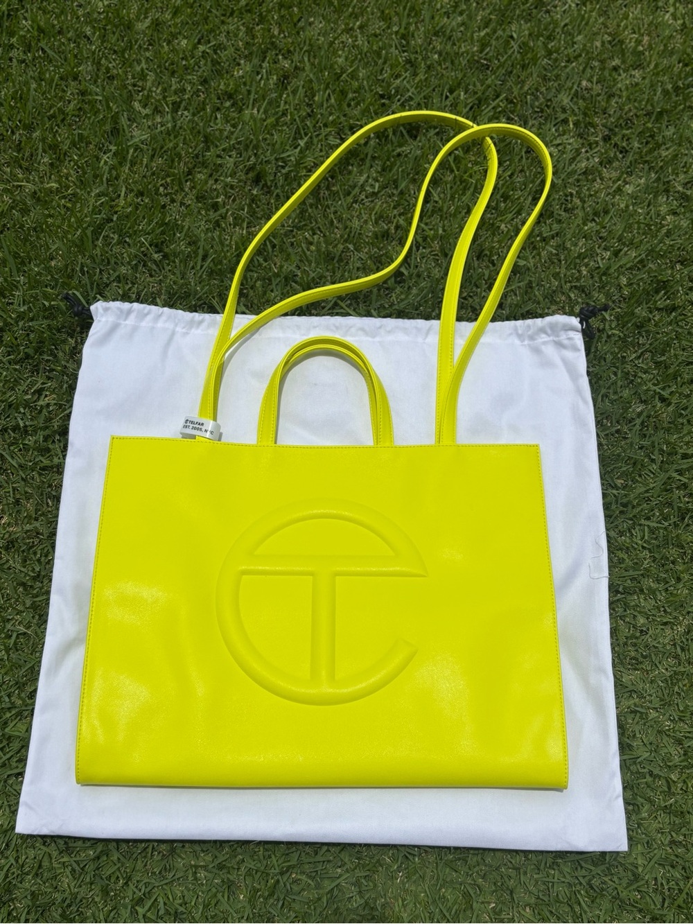 Telfar Neon Yellow Shopping Tote